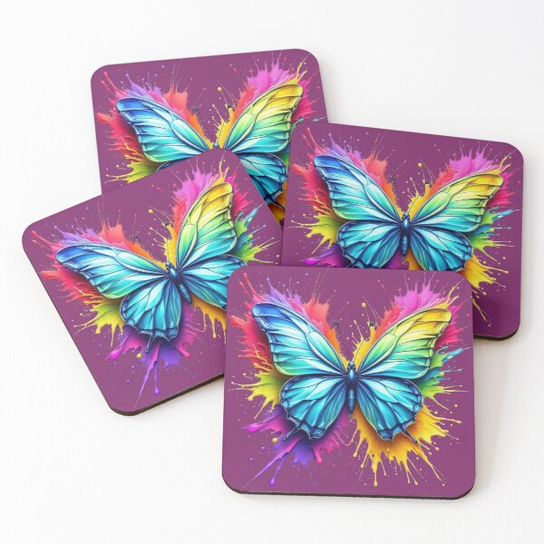 Item preview, Vibrant Splash Butterfly 3D Effect Print designed and sold by TheGaliyaStudio.
