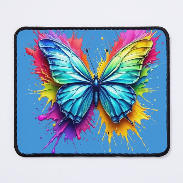 Item preview, Vibrant Splash Butterfly 3D Effect Print designed and sold by TheGaliyaStudio.