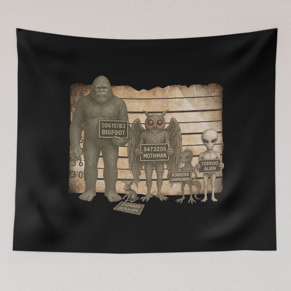 Item preview, Cryptid Mugshot Lineup designed and sold by Theetriptank.
