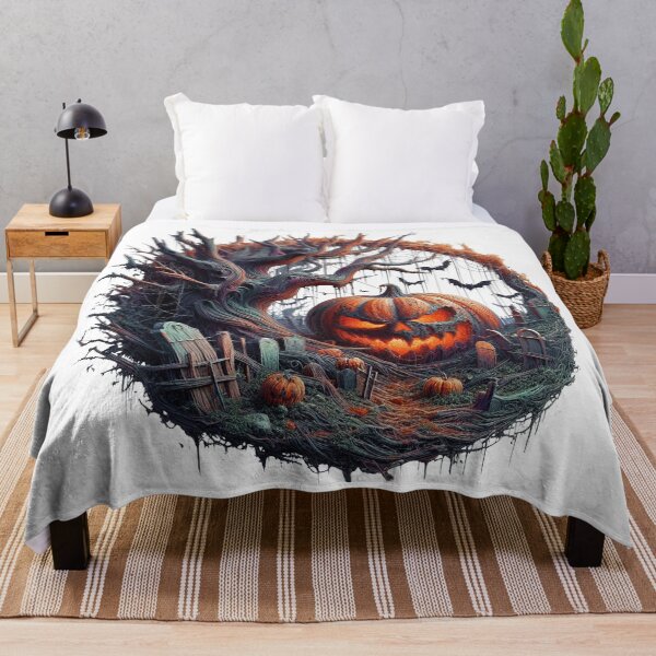 Item preview, The pumpkin under a dry tree in a grave designed and sold by MadinaFatt.