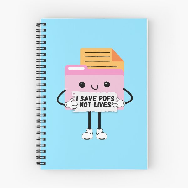 Item preview, I Save PDFs Not Lives Cute Funny Graphic Icon  designed and sold by mariahmoniquedesign.