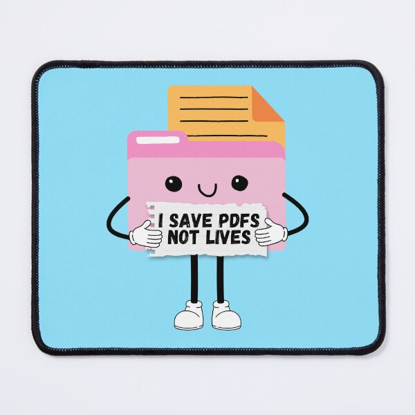 Item preview, I Save PDFs Not Lives Cute Funny Graphic Icon  designed and sold by mariahmoniquedesign.