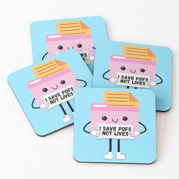 Item preview, I Save PDFs Not Lives Cute Funny Graphic Icon  designed and sold by mariahmoniquedesign.