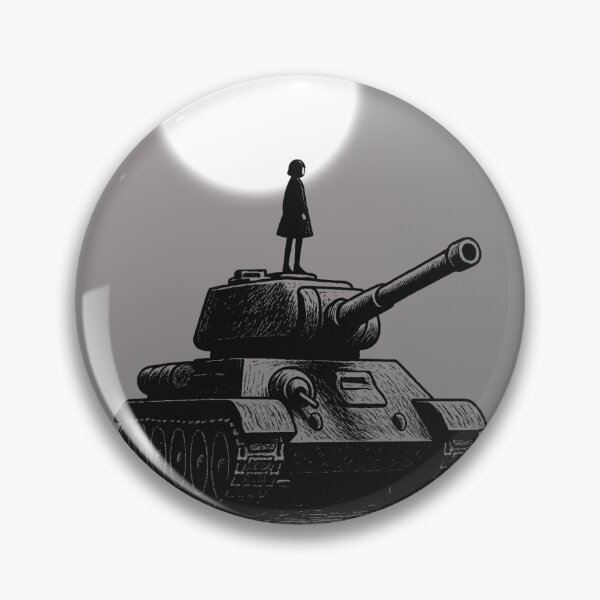 Item preview, Girl on a Tank Under the Moon designed and sold by Theetriptank.