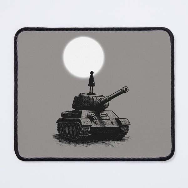 Aperçu de l'œuvre Fille sur un char sous la lune créée et vendue par Theetriptank.