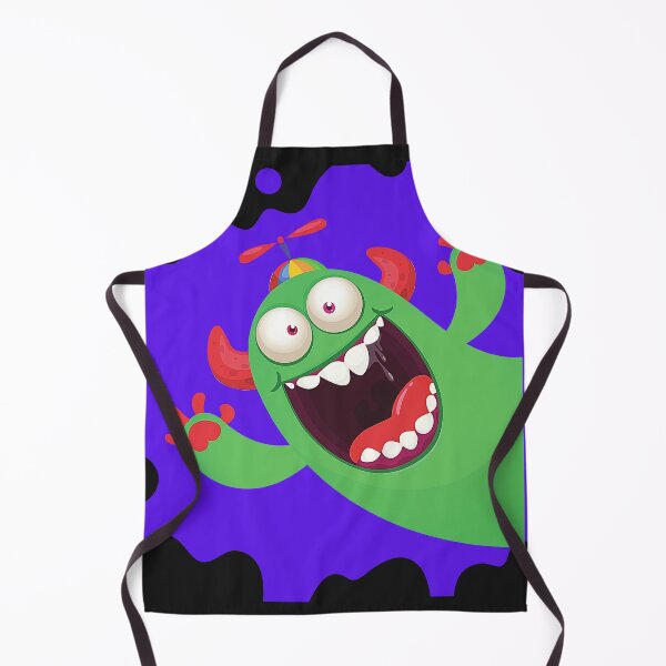 Item preview, The Green Monster on a Splask Purple Background designed and sold by HanaiPrint.