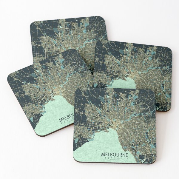 Item preview, Melbourne City Map of Victoria, Australia - Summer designed and sold by deMAP.