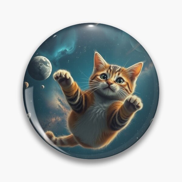 Item preview, Space Cat Adventure – Cute Astronaut Kitty in Outer Space designed and sold by BloomOfDesign.