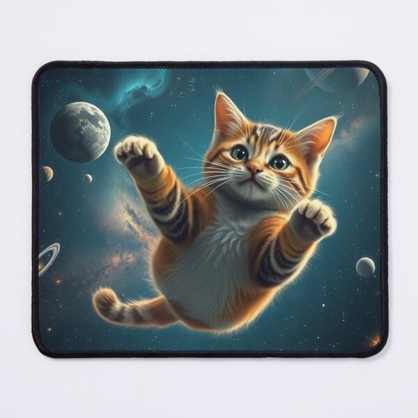 Item preview, Space Cat Adventure – Cute Astronaut Kitty in Outer Space designed and sold by BloomOfDesign.