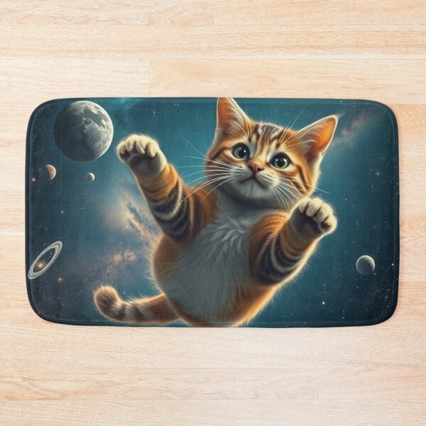 Item preview, Space Cat Adventure – Cute Astronaut Kitty in Outer Space designed and sold by BloomOfDesign.
