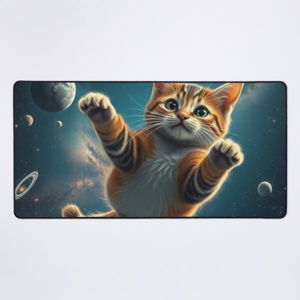 Item preview, Space Cat Adventure – Cute Astronaut Kitty in Outer Space designed and sold by BloomOfDesign.
