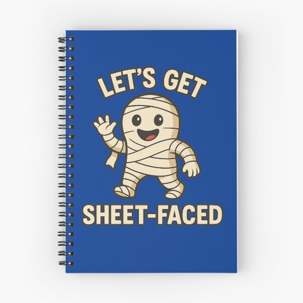 Item preview, Let’s Get Sheet-Faced Halloween Mummy Costume Humour designed and sold by ArtComixHaven.