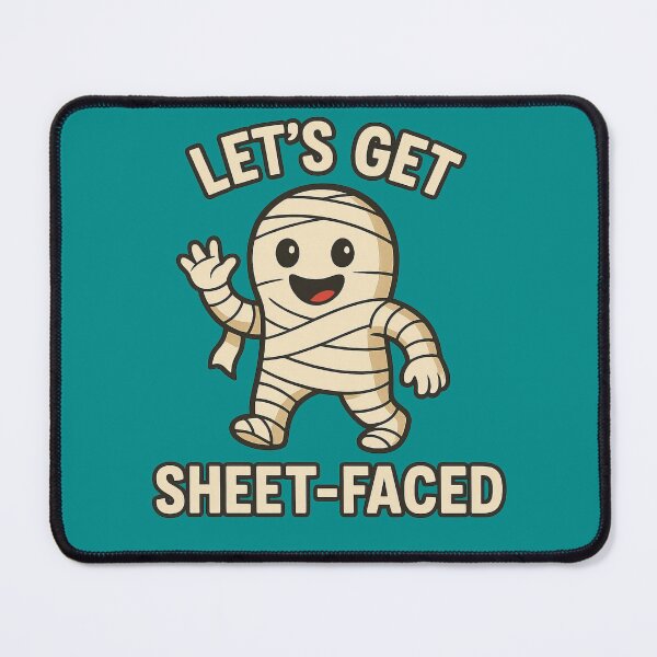 Item preview, Let’s Get Sheet-Faced Halloween Mummy Costume Humour designed and sold by ArtComixHaven.