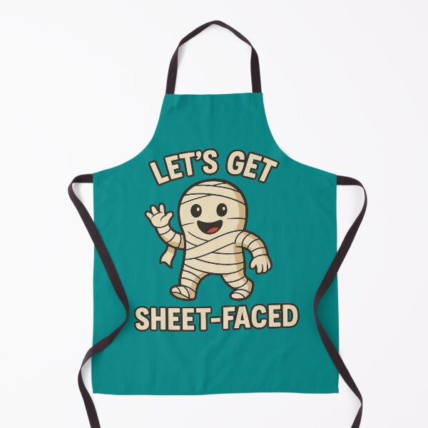 Item preview, Let’s Get Sheet-Faced Halloween Mummy Costume Humour designed and sold by ArtComixHaven.