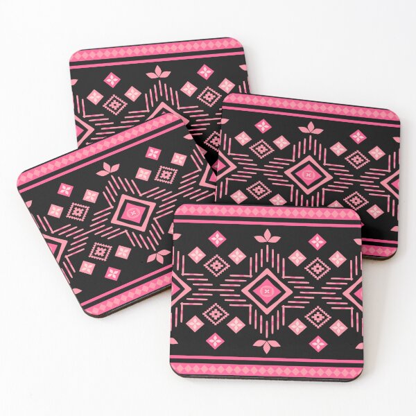 Item preview, Sweet Deep Black and Pink Geometric Dimond Tribal Design designed and sold by Chercheryellow.