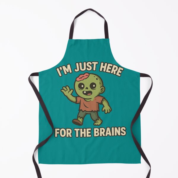 Item preview, I’m Just Here For The Brains Funny Zombie designed and sold by ArtComixHaven.