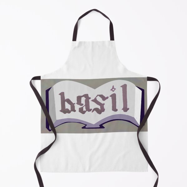 Item preview, Purple Book Spice Label with Calligraphy Basil designed and sold by abitofaromantic.