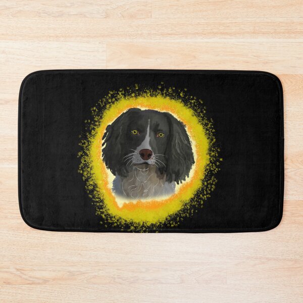 Item preview, english springer spainel black, yellow splash designed and sold by DawnCatcher20.