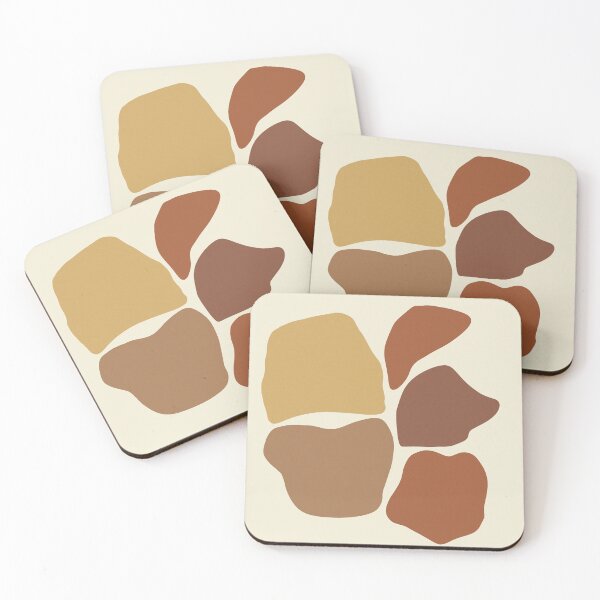 Item preview, Mid-Century Modern Abstract Shapes in Earthy Tones designed and sold by NiceDigital.