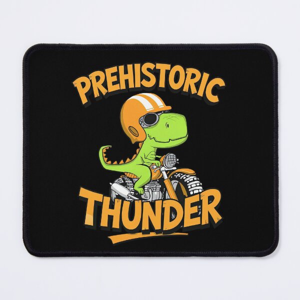 Item preview, Prehistoric Thunder – Cool Dino Biker Cartoon designed and sold by TastefulDesigns.