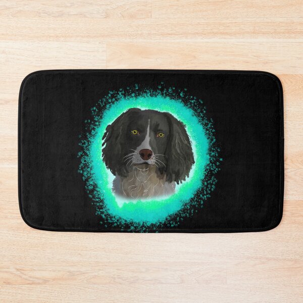 Item preview, english springer spainel black, cyan splash designed and sold by DawnCatcher20.
