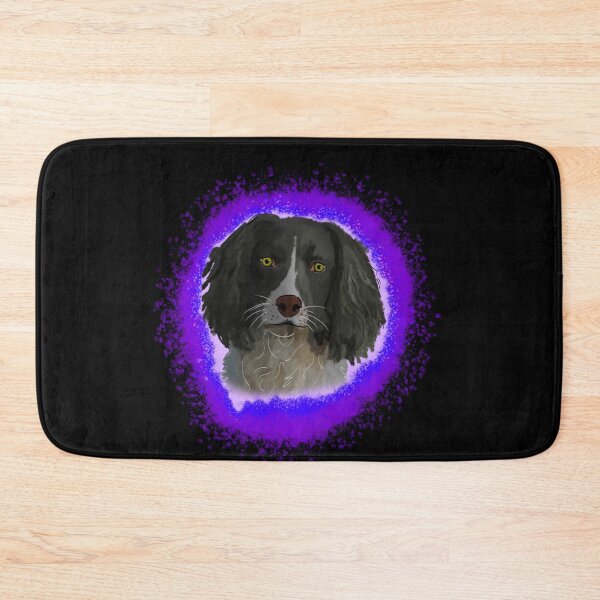 Item preview, english springer spainel black, purple splash designed and sold by DawnCatcher20.