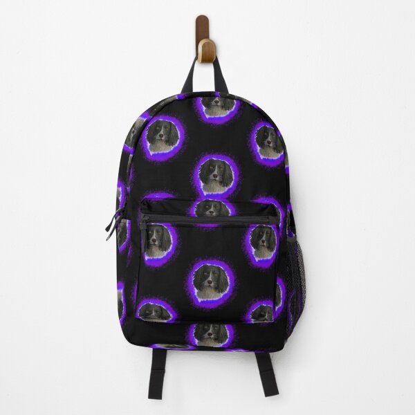 Item preview, english springer spainel black, purple splash designed and sold by DawnCatcher20.