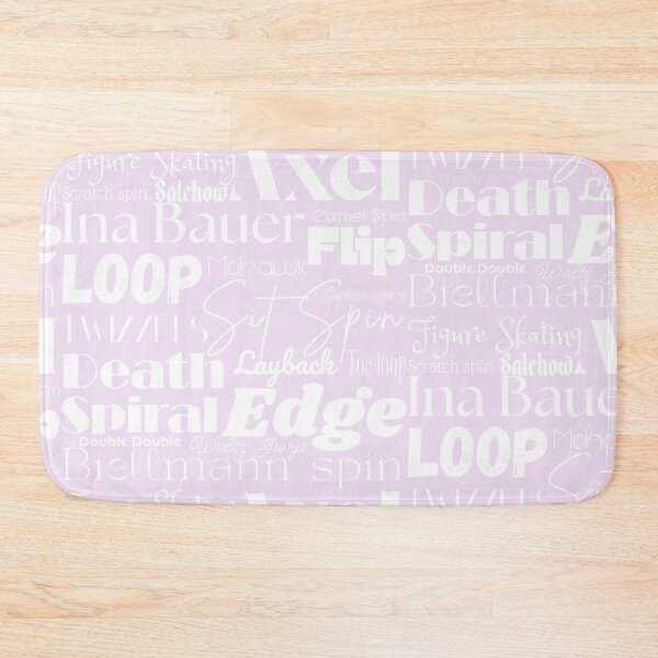 Item preview, Figure Skating Words- Subway Style Print- Pastel Purple designed and sold by PD-Skating.