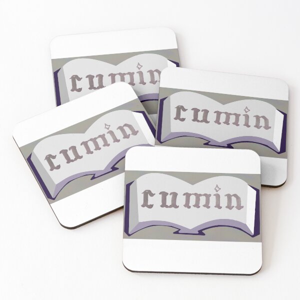 Item preview, Purple Book Spice Label with Calligraphy Cumin designed and sold by abitofaromantic.