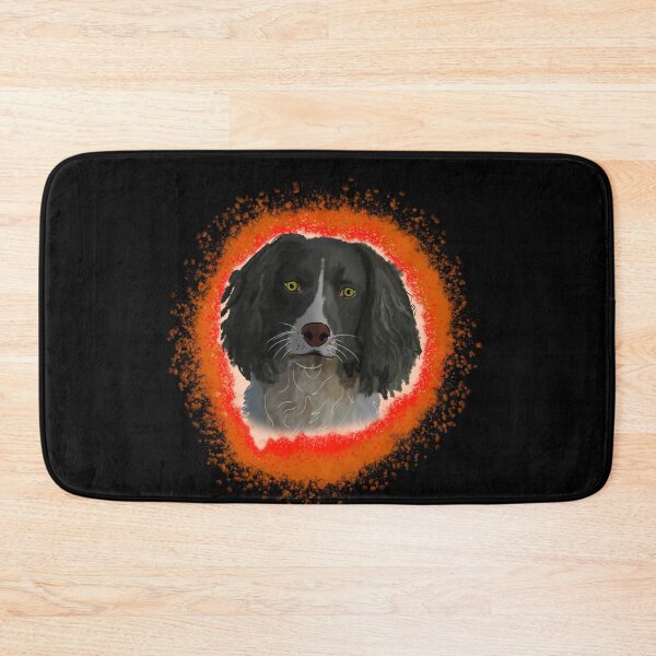 Item preview, english springer spainel black, orange splash designed and sold by DawnCatcher20.