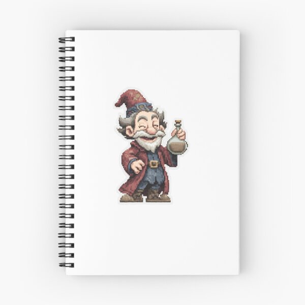 Item preview, Pixel Art Winking Wizard with Potion | Retro Fantasy Alchemist designed and sold by BBackdesign.