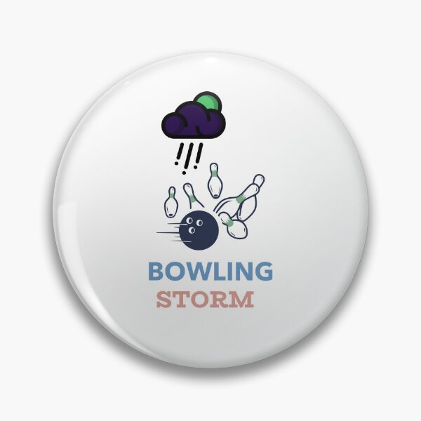 Item preview, Bowling Storm – Bold Bowling League & Strike Lover Design designed and sold by BBJStudio.