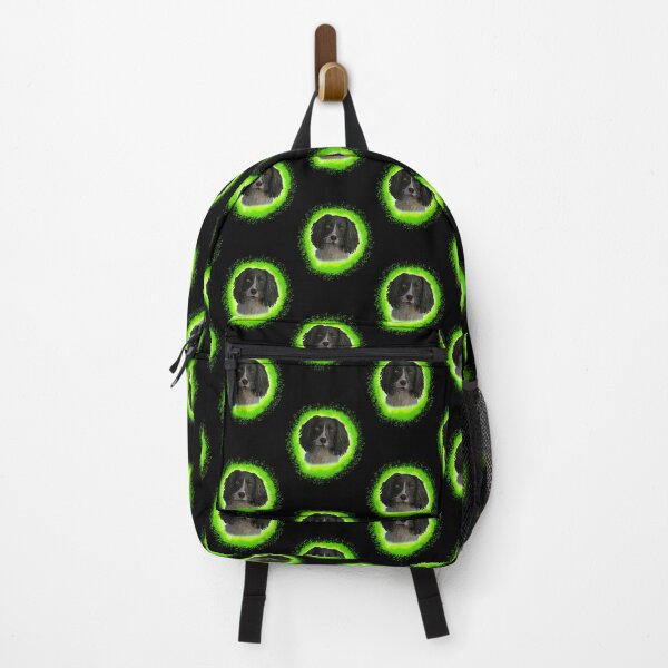Item preview, english springer spainel black, green splash designed and sold by DawnCatcher20.