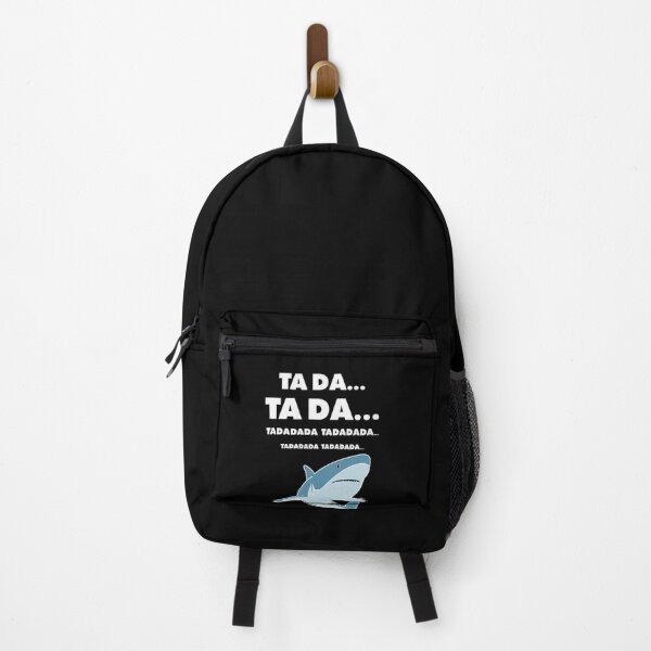 Item preview, TA DA... Soundtrack Joke & Great White Shark – Minimalist Movie Lover Design - White Text designed and sold by NiceHatHarry.