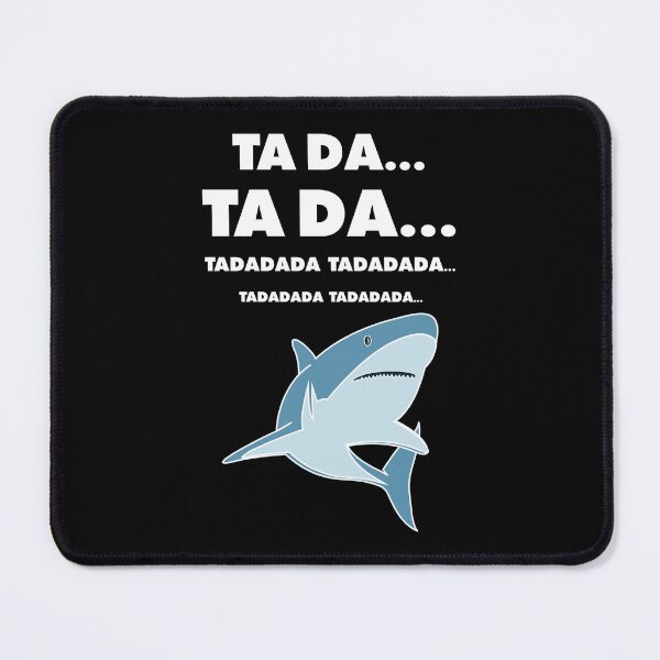 Item preview, TA DA... Soundtrack Joke & Great White Shark – Minimalist Movie Lover Design - White Text designed and sold by NiceHatHarry.