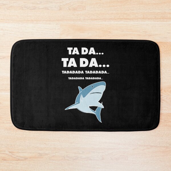Item preview, TA DA... Soundtrack Joke & Great White Shark – Minimalist Movie Lover Design - White Text designed and sold by NiceHatHarry.