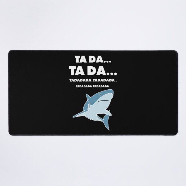 Item preview, TA DA... Soundtrack Joke & Great White Shark – Minimalist Movie Lover Design - White Text designed and sold by NiceHatHarry.