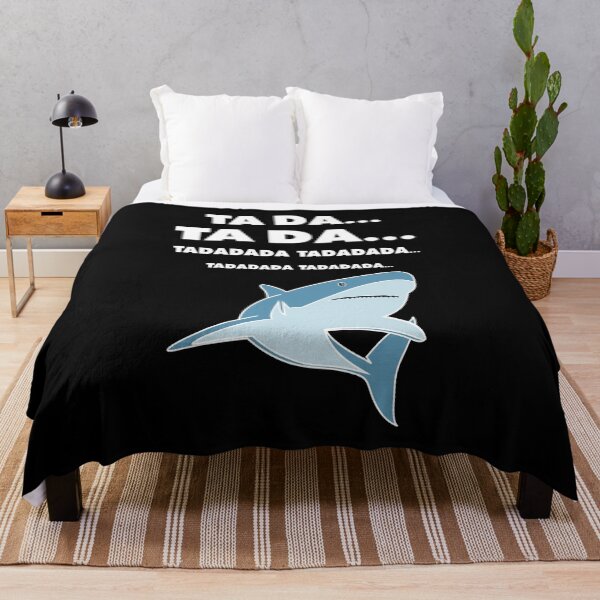 Item preview, TA DA... Soundtrack Joke & Great White Shark – Minimalist Movie Lover Design - White Text designed and sold by NiceHatHarry.