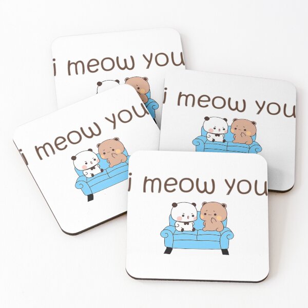Item preview, I Meow You Happy Birthday Mochi Milk peach Cute DuDu Bear and BuBu Panda Are Celebrating 2025 designed and sold by BrightStreets.