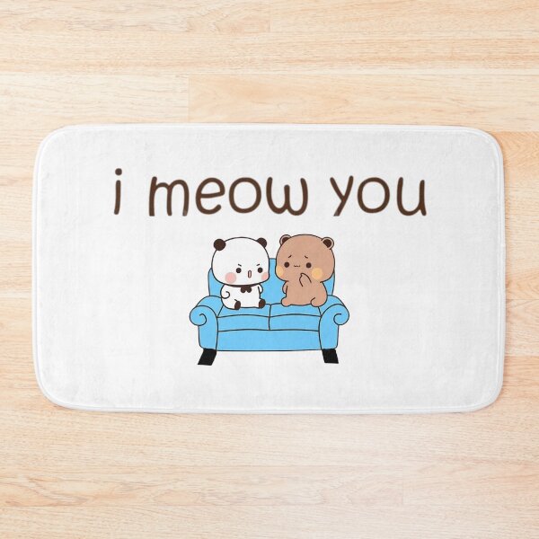 Item preview, I Meow You Happy Birthday Mochi Milk peach Cute DuDu Bear and BuBu Panda Are Celebrating 2025 designed and sold by BrightStreets.