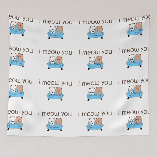 Item preview, I Meow You Happy Birthday Mochi Milk peach Cute DuDu Bear and BuBu Panda Are Celebrating 2025 designed and sold by BrightStreets.