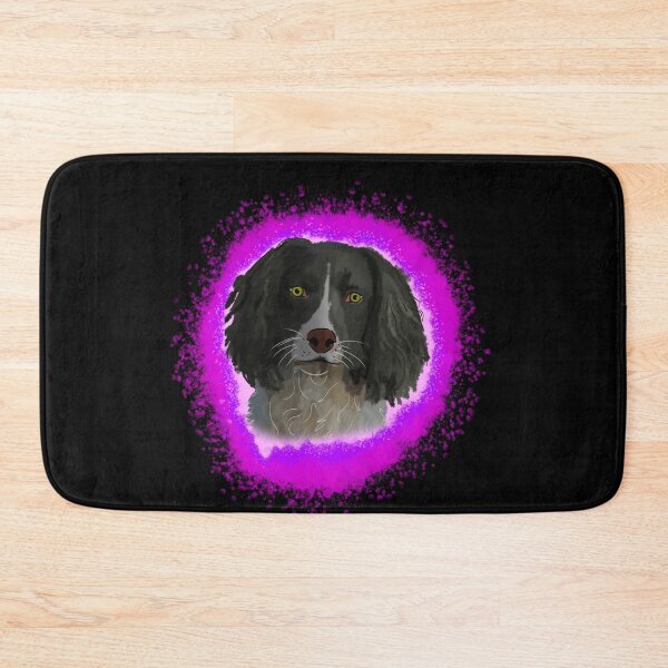 Item preview, english springer spainel black, violet splash designed and sold by DawnCatcher20.