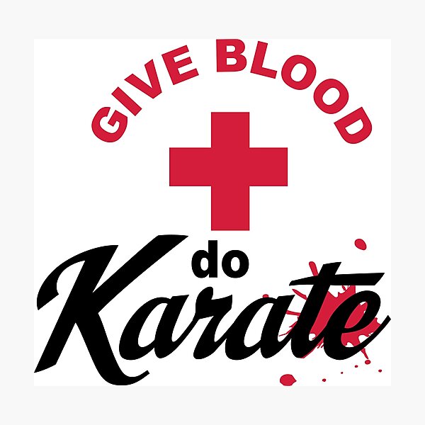 Artikel-Vorschau von Give Blood do Karate, designt und verkauft von Vectorqueen.