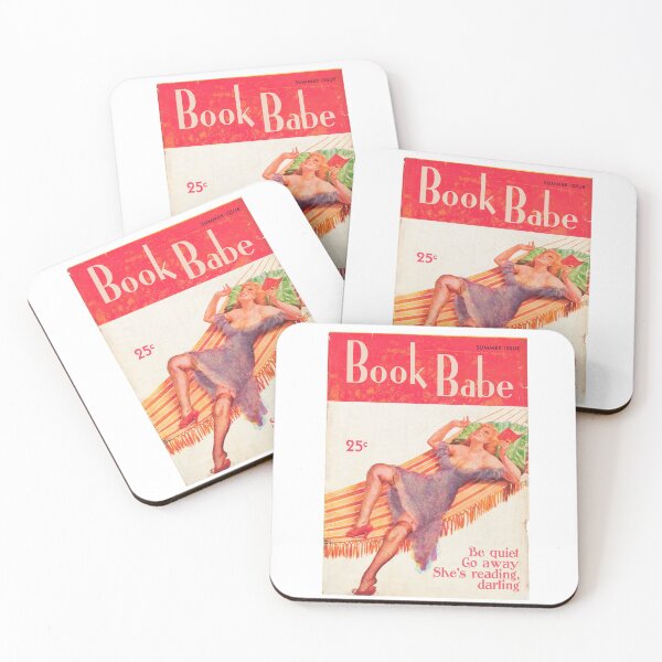 Item preview, Book Babe Magazine  |  Be Quiet, Go Away--She's Reading, Darling!  designed and sold by ModernPulp.