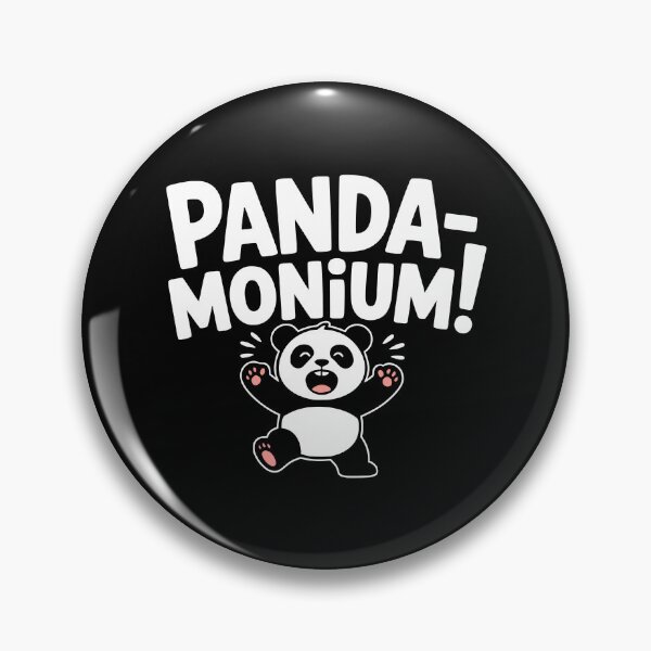 Item preview, Panda-monium! Funny Panda Pun designed and sold by PMCreative.