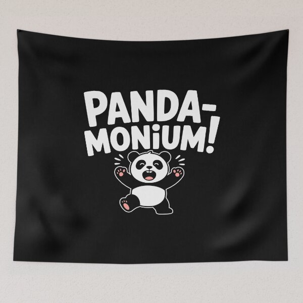Item preview, Panda-monium! Funny Panda Pun designed and sold by PMCreative.