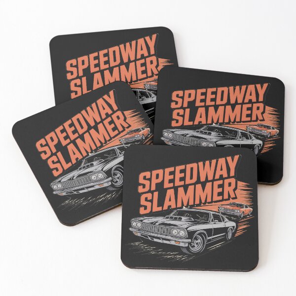 Item preview, Speedway Slammer – Classic Muscle Car Racing Design designed and sold by ArtistanForge.
