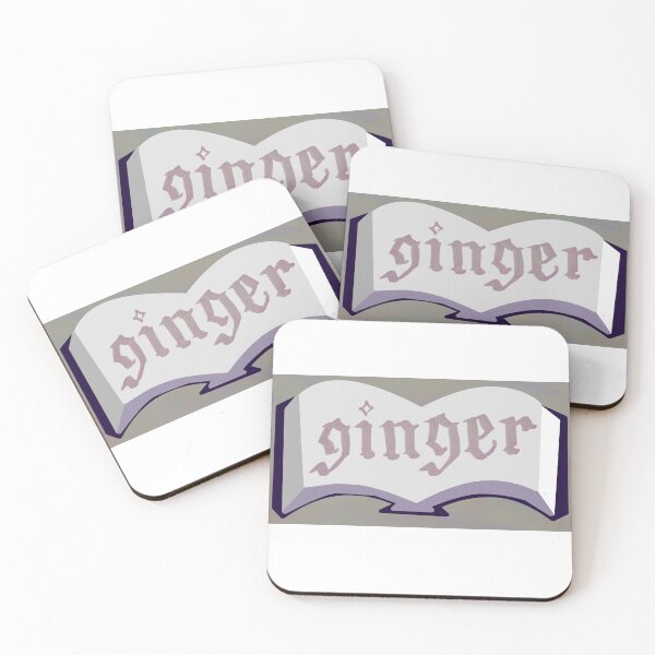 Item preview, Purple Book Spice Label with Calligraphy Ginger designed and sold by abitofaromantic.