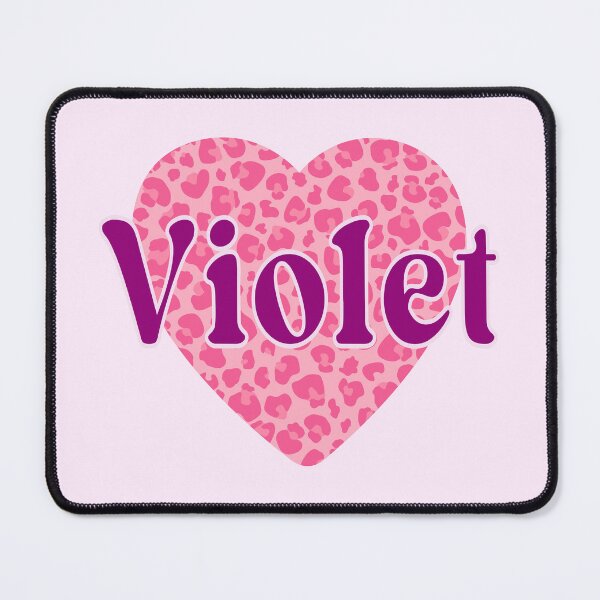 Item preview, Violet Name Leopard Pink Heart designed and sold by Jeallan Designs.