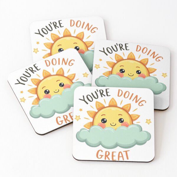 Item preview, You’re Doing Great – Cute Sun and Cloud Motivation designed and sold by Sirak Amanuel.